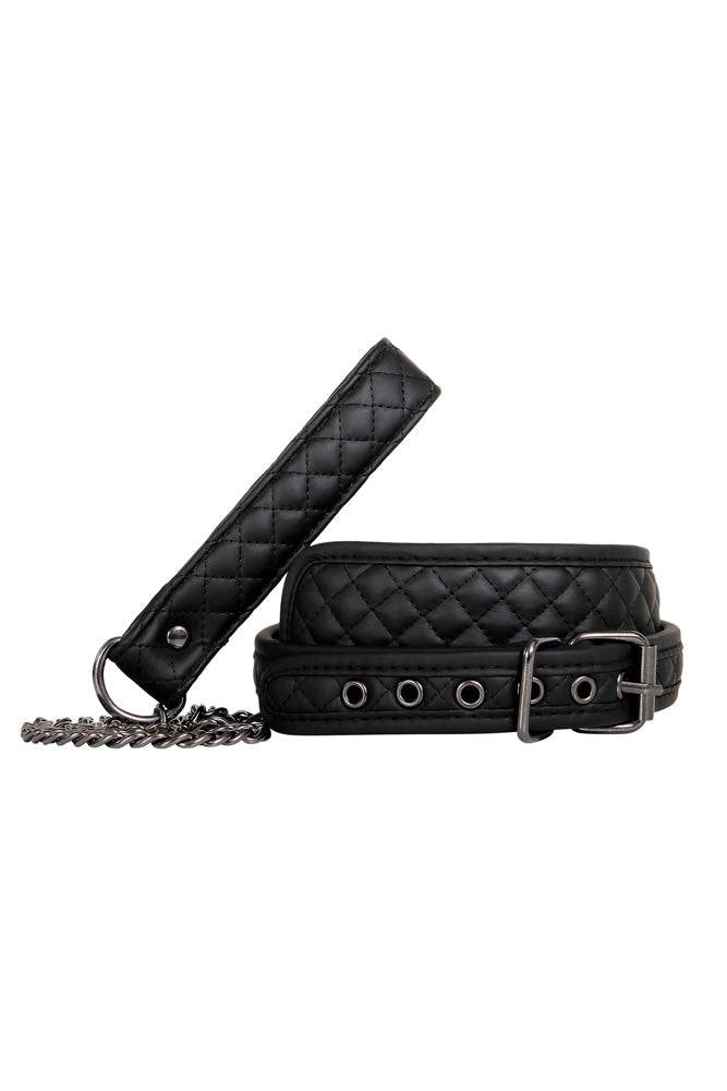 Adam & Eve - Eve's Fetish Dreams Collar & Leash - Black - Stag Shop
