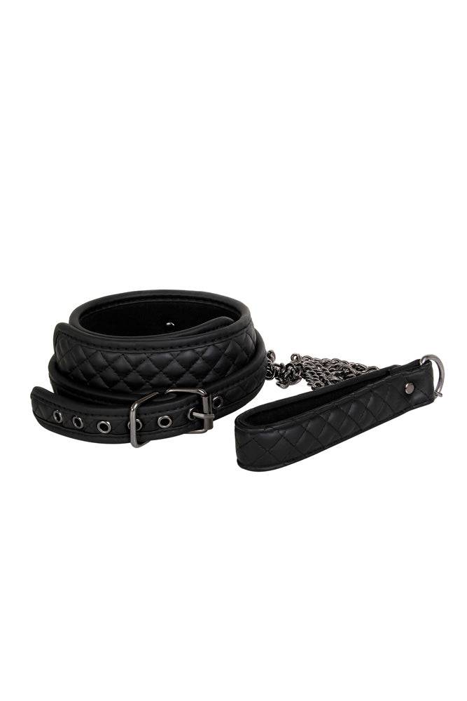 Adam & Eve - Eve's Fetish Dreams Collar & Leash - Black - Stag Shop