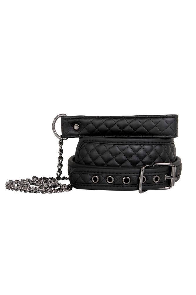 Adam & Eve - Eve's Fetish Dreams Collar & Leash - Black - Stag Shop