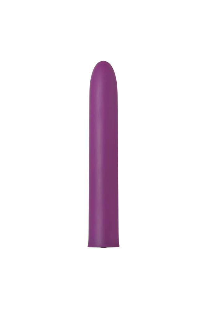 Adam & Eve - Eve's Satin Slim Rechargeable Vibe - Purple | Stag Shop Adam & Eve - Eve's Satin Slim Rechargeable Vibe - Purple | Stag Shop