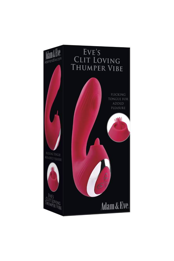 Adam & Eve - Eve's Clit Loving Thumber Vibrator - Red - Stag Shop