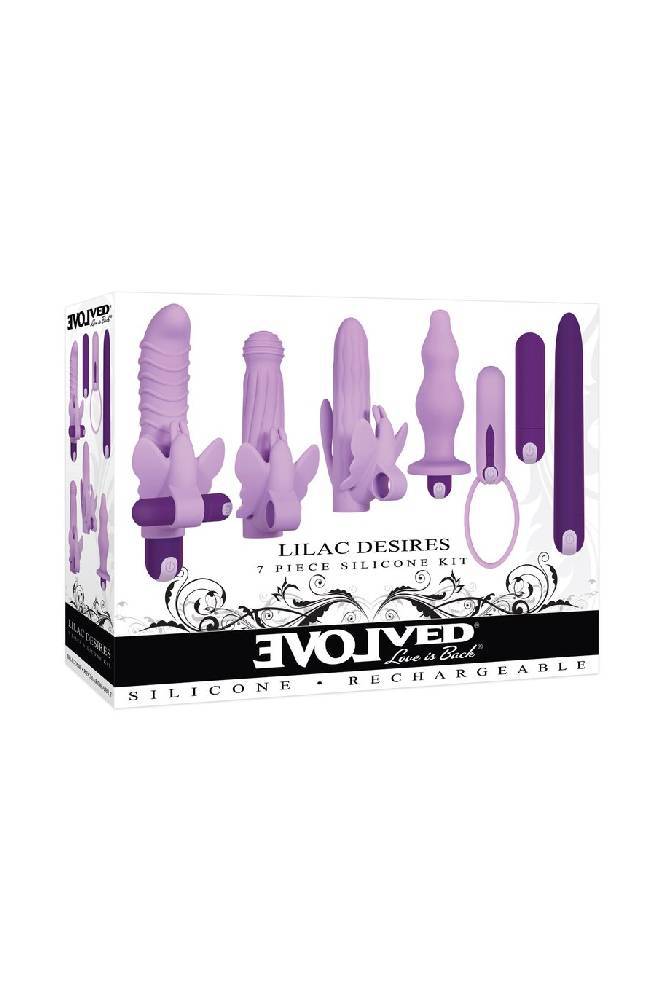 Evolved - Lilac Desires - 7 Pc Vibrator Kit - Stag Shop