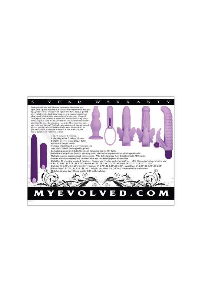 Evolved - Lilac Desires - 7 Pc Vibrator Kit - Stag Shop