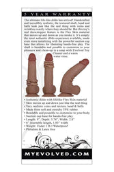 Evolved - Flex Skin Poseable Dildo - 7.75 inches - Dark - Stag Shop
