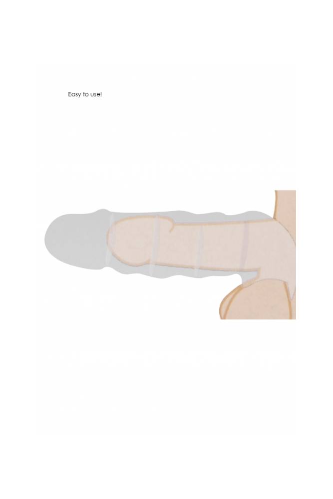 Shots Toys - RealRock - 6 Inch Penis Extender - Beige - Stag Shop