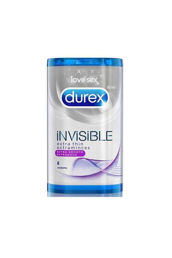 Durex - Extra Smooth - Invisible Extra Thin - 8 Pack - Stag Shop