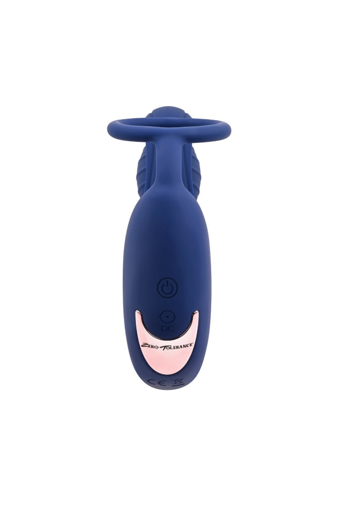 Zero Tolerance - Extra Mile Remote Controlled Prostate Massager with Cock Ring - Blue - Stag Shop