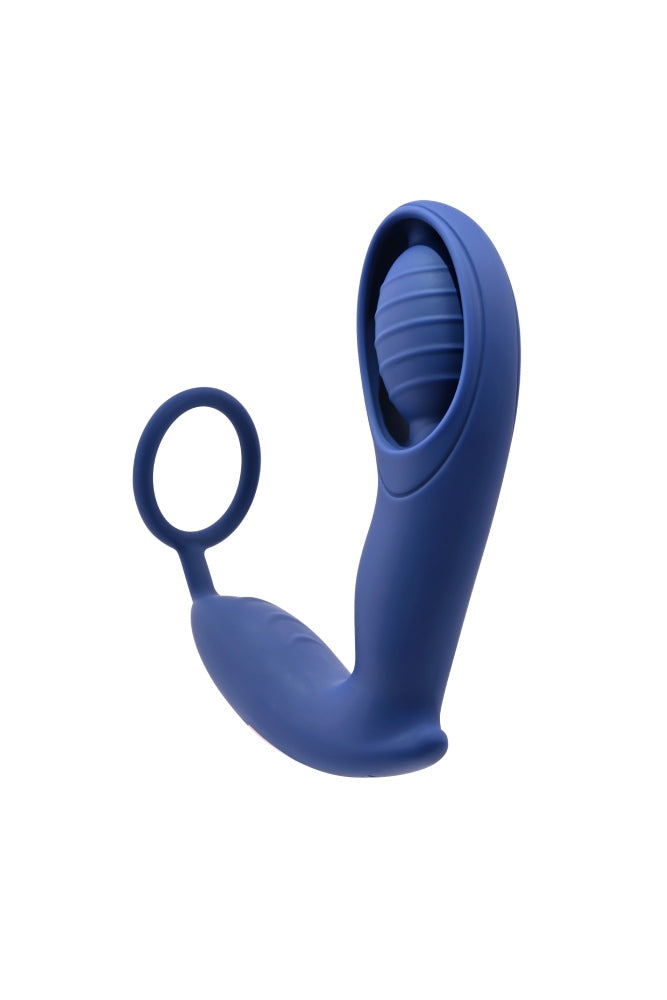 Zero Tolerance - Extra Mile Remote Controlled Prostate Massager with Cock Ring - Blue - Stag Shop