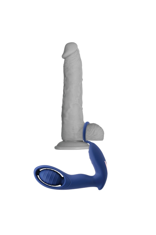Zero Tolerance - Extra Mile Remote Controlled Prostate Massager with Cock Ring - Blue - Stag Shop