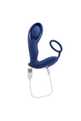 Zero Tolerance - Extra Mile Remote Controlled Prostate Massager with Cock Ring - Blue - Stag Shop