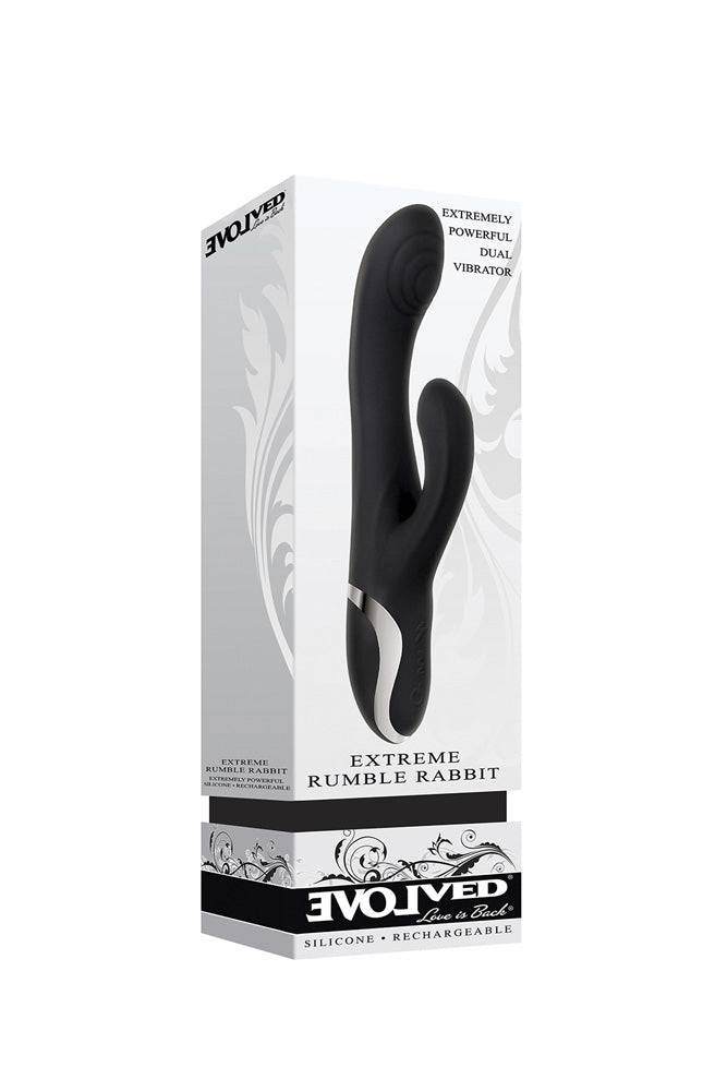 Evolved - Extreme Rumble Rabbit Vibrator - Black - Stag Shop