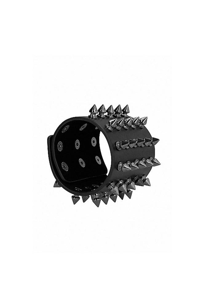 Ouch by Shots Toys - Extreme Spiked Bracelet - Black - Stag Shop