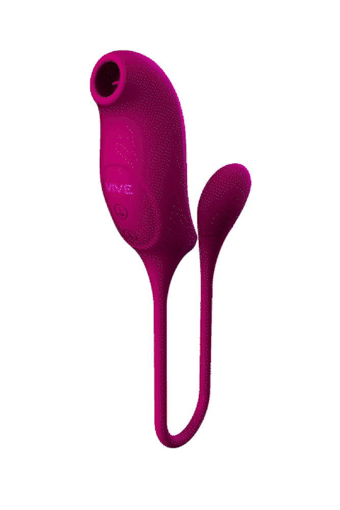 Shots Toys - VIVE - Quino Air Wave & Vibrating Egg Vibrator - Pink - Stag Shop