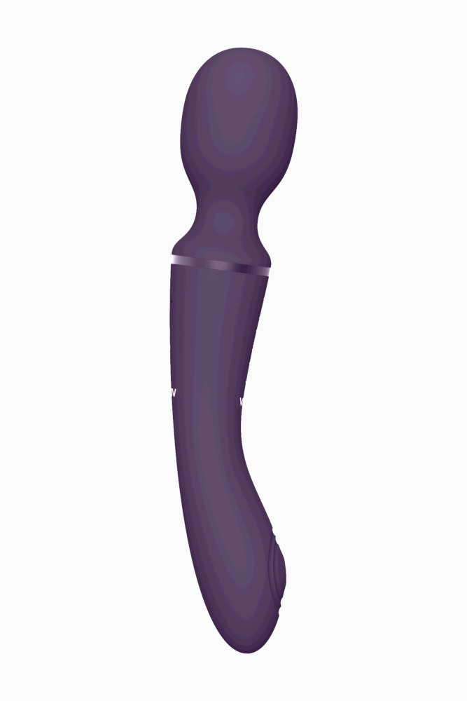 Shots Toys - VIVE - Nami Air Pulse Wave & Vibrating Wand - Purple - Stag Shop
