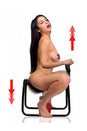 XR Brands - Lovebotz - Bangin Bench EZ Ride Sex Stool With Handles - Black/Red - Stag Shop