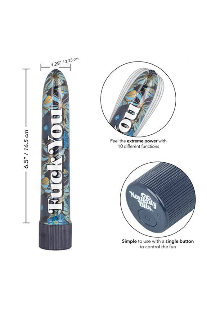 Cal Exotics - Naughty Bits - 'Fuck You' Vibrator - Stag Shop