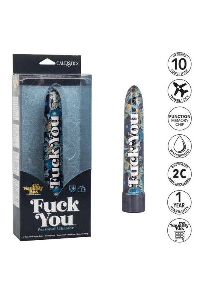 Cal Exotics - Naughty Bits - 'Fuck You' Vibrator - Stag Shop
