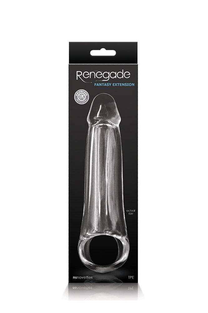 NS Novelties - Renegade - Fantasy Penis Extension - Clear - Stag Shop