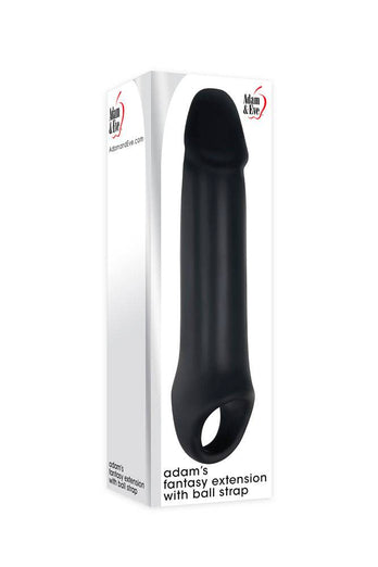 Adam & Eve - Adam's Fantasy Extension & Ball Strap - Black - Stag Shop