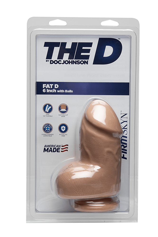 Doc Johnson - The D - Fat D 6-inch Dildo With Balls - Stag Shop