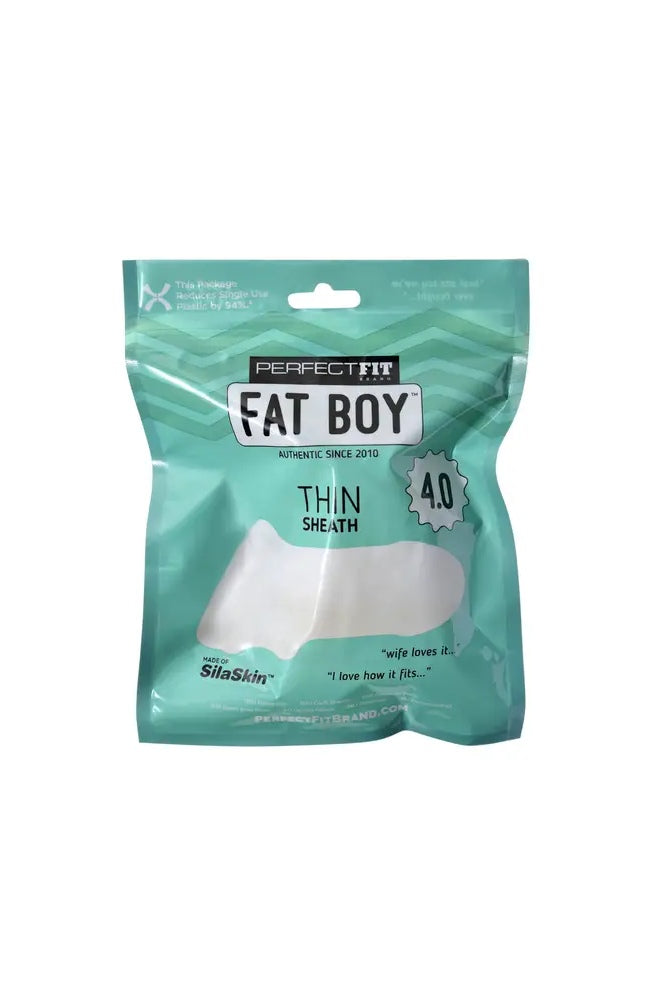 Perfect Fit - Fat Boy - Fat Boy Thin 4" Penis Sheath - Clear - Stag Shop