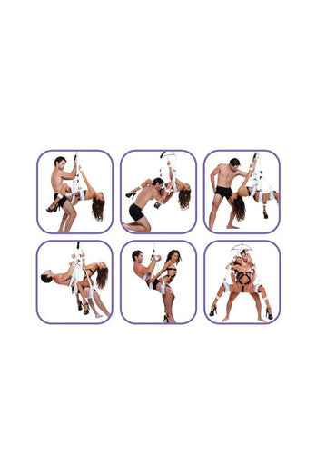 Pipedream - Fetish Fantasy - Fantasy Bondage Swing - White - Stag Shop