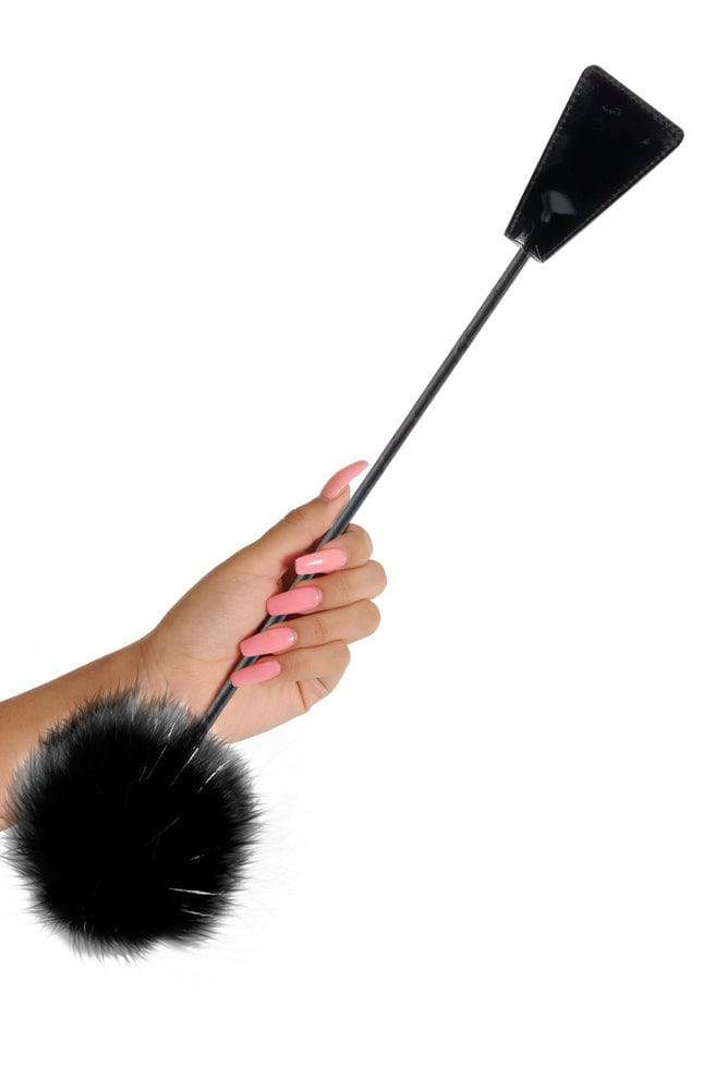 Pipedream - Fetish Fantasy Limited Edition - Feather Tickler & Crop - Black - Stag Shop