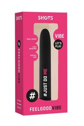 Shots Toys - FeelGood Vibe - JustDoMe Bullet Vibrator - Black - Stag Shop