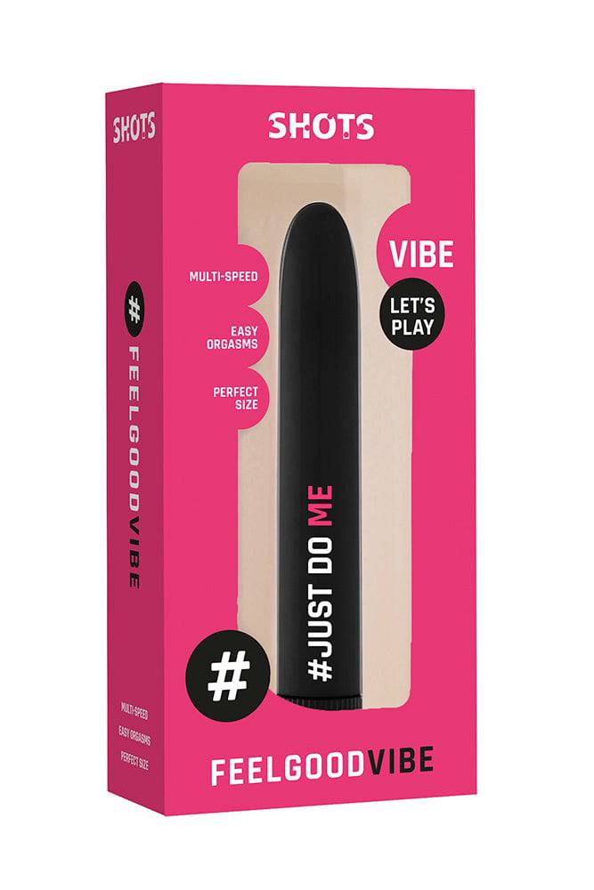Shots Toys - FeelGood Vibe - JustDoMe Bullet Vibrator - Black - Stag Shop