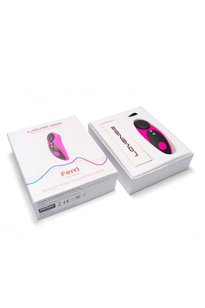 Lovense - Ferri Wearable Bluetooth Panty Vibrator - Black/Pink - Stag Shop