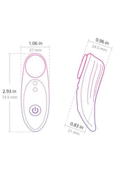 Lovense - Ferri Wearable Bluetooth Panty Vibrator - Black/Pink - Stag Shop