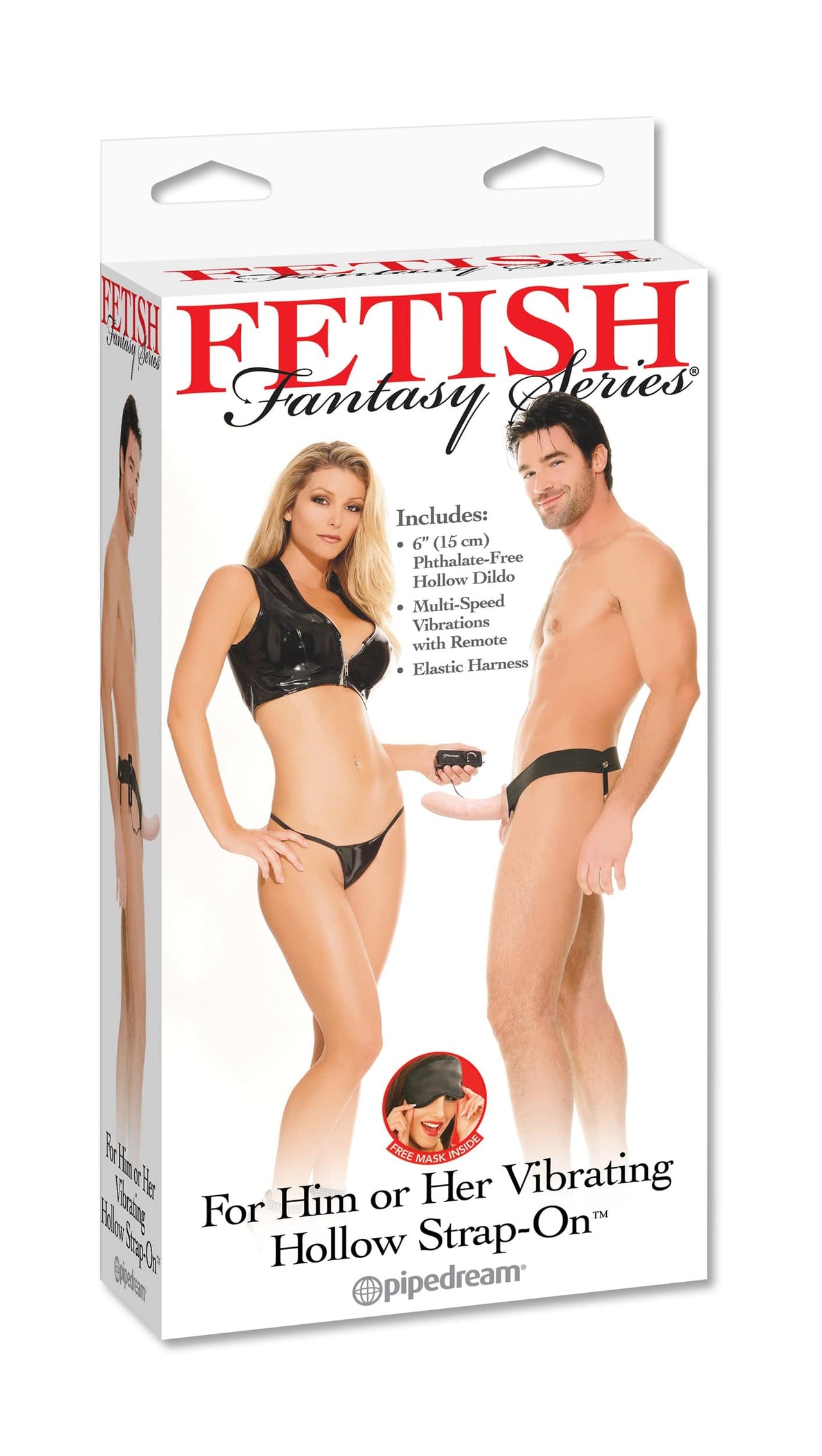 Pipedream - Fetish Fantasy -  Unisex Vibrating Hollow Strap-On - Stag Shop
