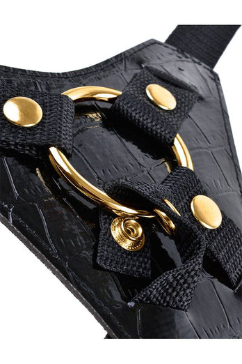 Pipedream - Fetish Fantasy Gold  - Designer Strap-on Set - Black - Stag Shop