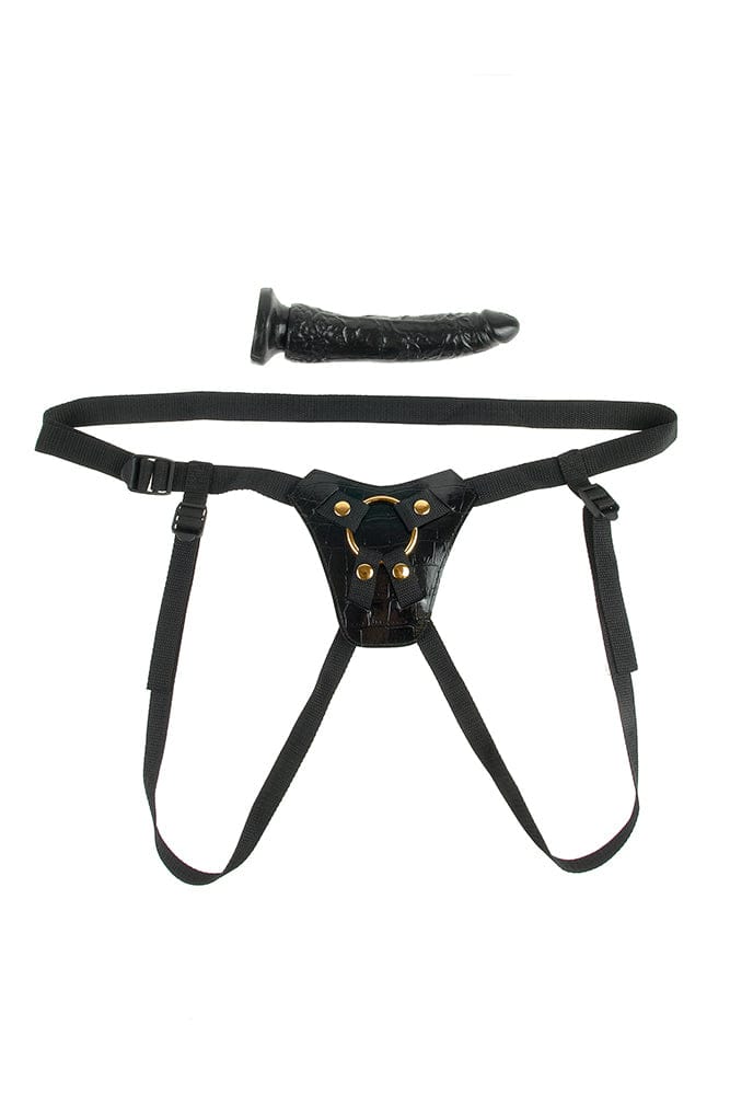 Pipedream - Fetish Fantasy Gold  - Designer Strap-on Set - Black - Stag Shop