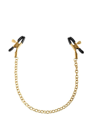 Pipedream - Fetish Fantasy Gold - Nipple Chain Clamps - Stag Shop