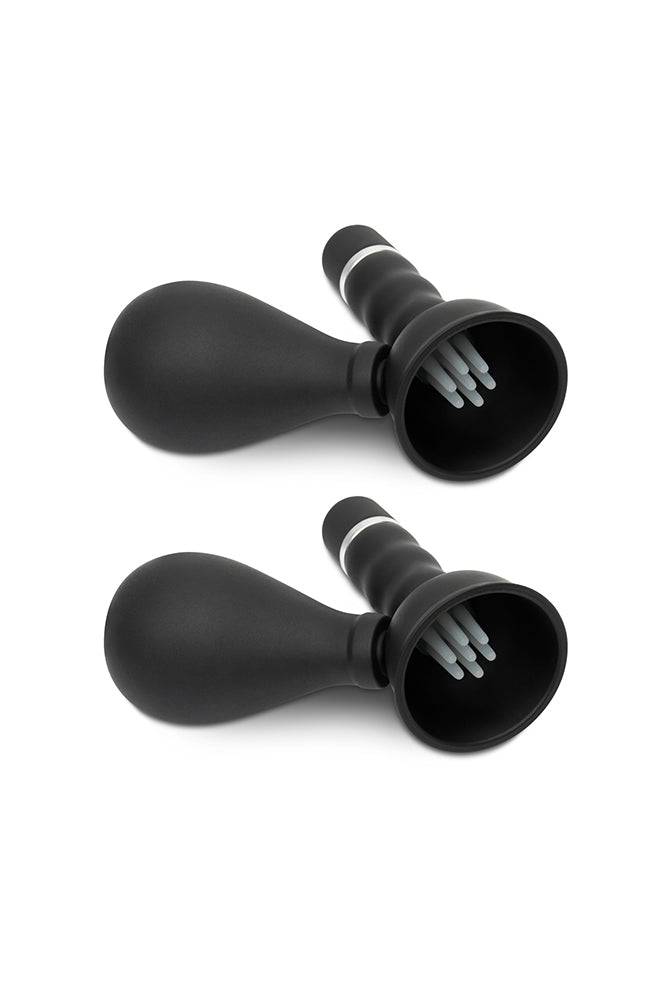 Pipedream - Fetish Fantasy - Cordless Vibrating Nipple Suckers - Black - Stag Shop
