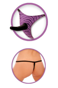 Thumbnail for Pipedream - Fetish Fantasy - Vibrating Strap-On For Him - Black/Purple - Stag Shop