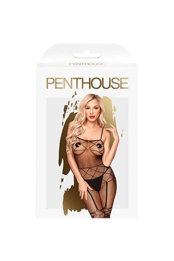 Penthouse Lingerie - Firecracker Bodystocking - Black - Stag Shop