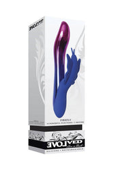 Evolved - Firefly Light-Up Dual Vibrator - Blue/Chrome - Stag Shop