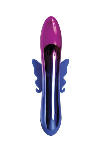 Evolved - Firefly Light-Up Dual Vibrator - Blue/Chrome - Stag Shop
