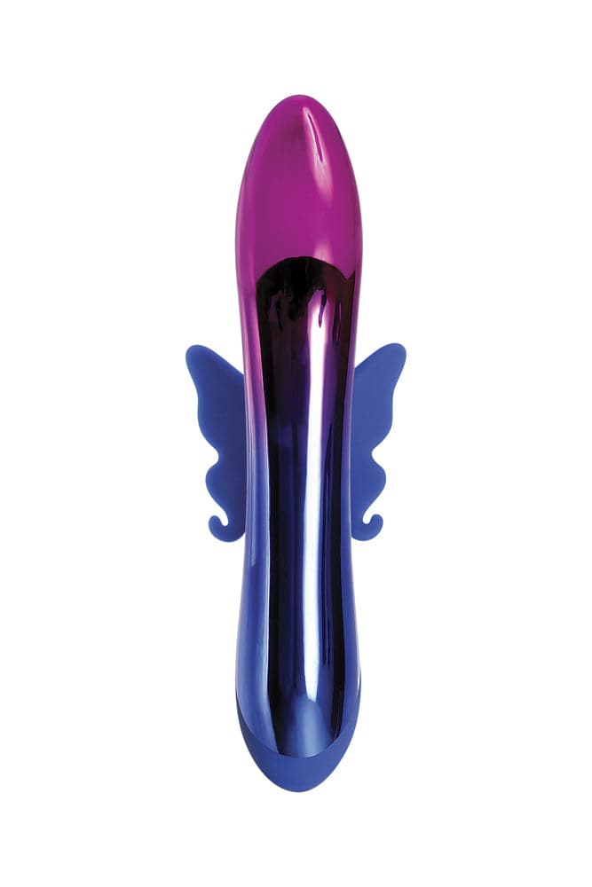 Evolved - Firefly Light-Up Dual Vibrator - Blue/Chrome - Stag Shop