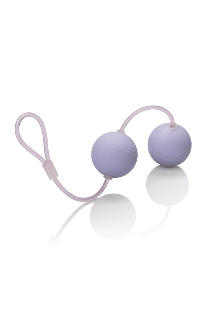 Cal Exotics - First Time - Duo Love Kegel Balls - Purple - Stag Shop