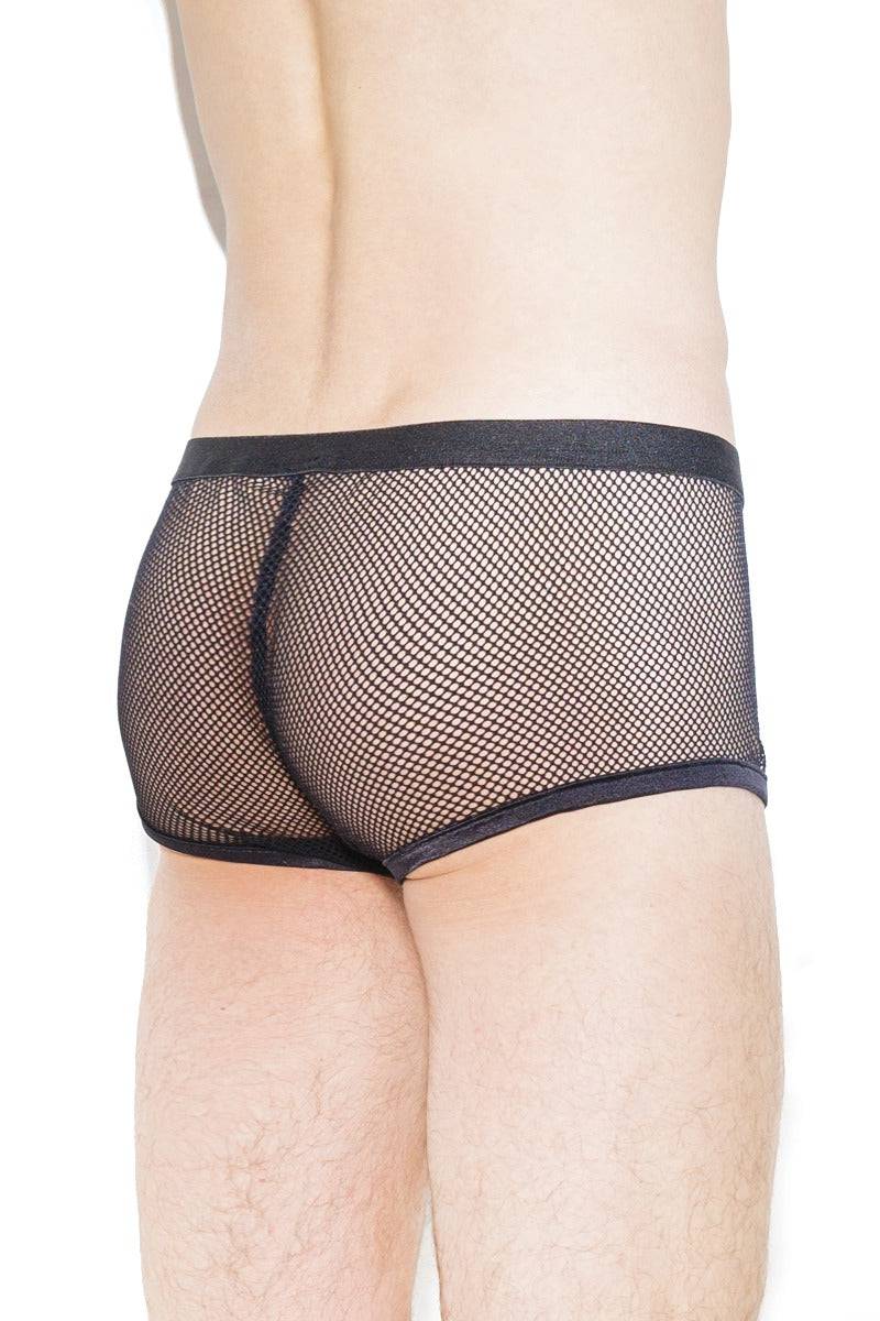 Coquette - S5089 - Men's Fishnet Boxer Brief - Black - Stag Shop