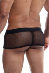 MaleBasics - Fishnet Boxer - Black - Stag Shop