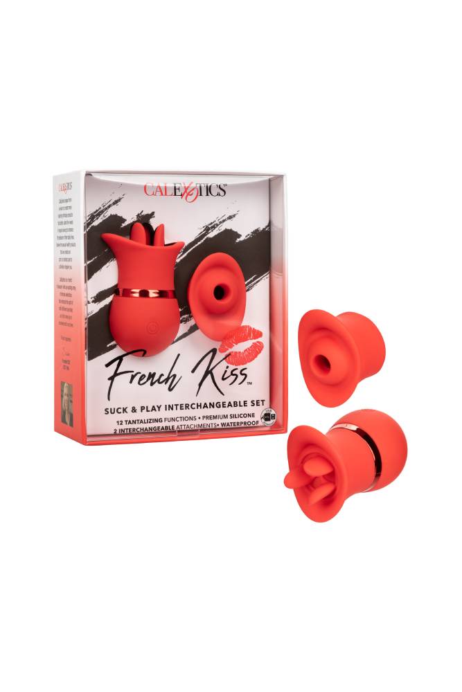 Cal Exotics - French Kiss - Suck & Play Interchangeable Set - Red - Stag Shop