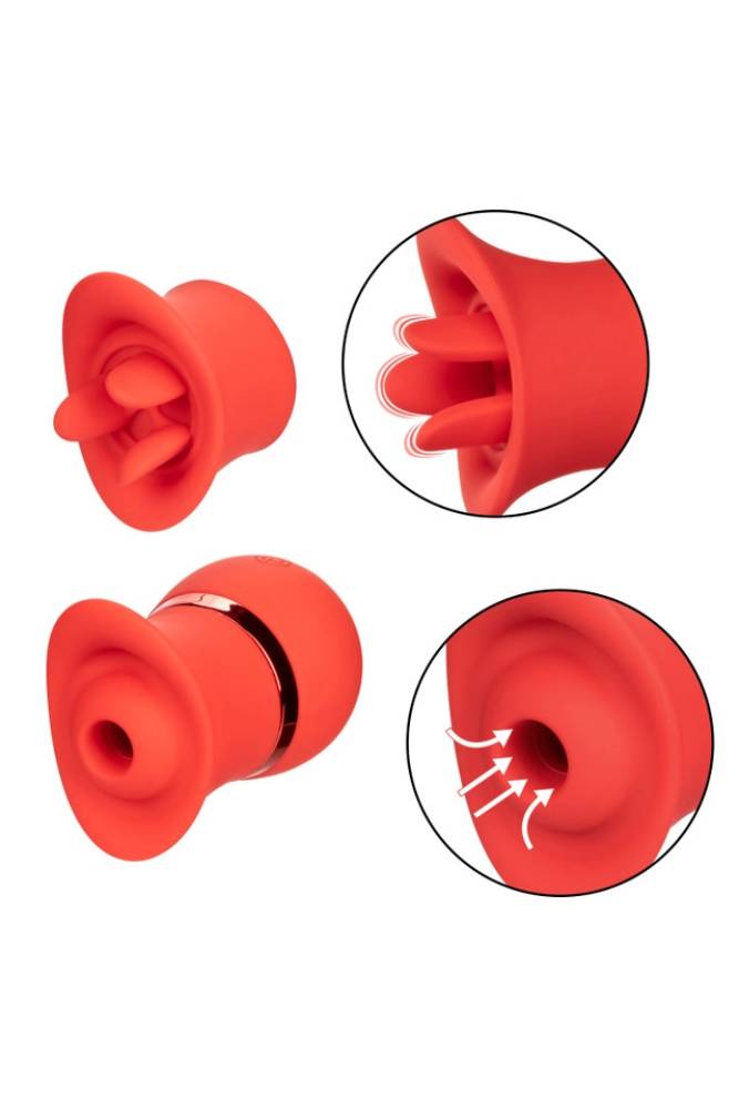 Cal Exotics - French Kiss - Suck & Play Interchangeable Set - Red - Stag Shop