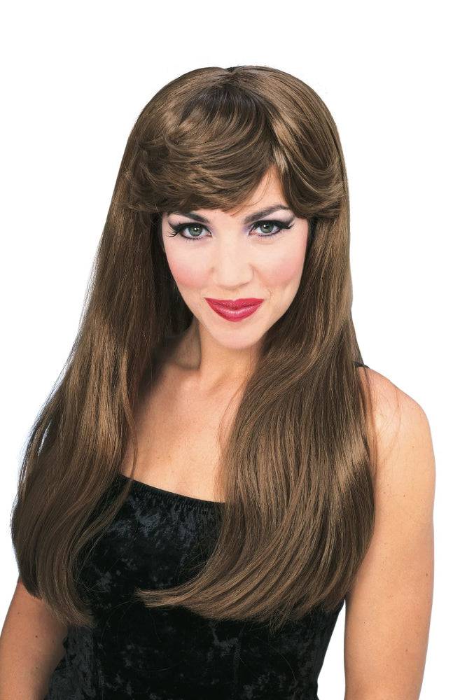 Rubies Costume Company - Glamour Wig - Brown - Stag Shop