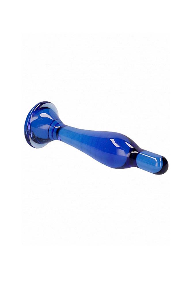 Shots Toys - Chrystalino - Flask Glass Dildo - Blue - Stag Shop