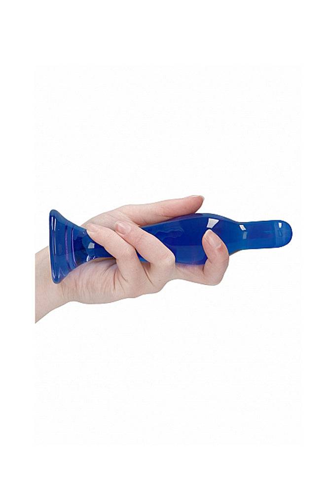 Shots Toys - Chrystalino - Flask Glass Dildo - Blue - Stag Shop