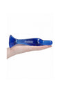 Shots Toys - Chrystalino - Flask Glass Dildo - Blue - Stag Shop